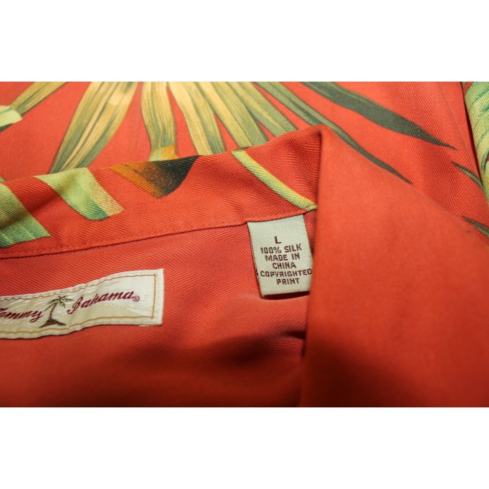 Tommy Bahama Silk Shirt Size Large - Picture 9 of 11